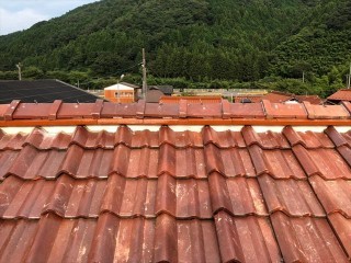 棟瓦の取り直しの施工後