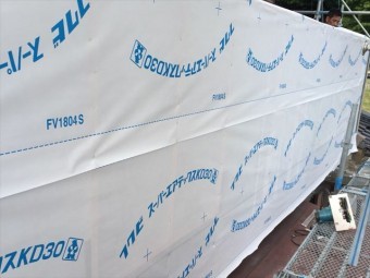 ベランダの透湿防水シート