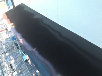塗装後の庇(霧除け)