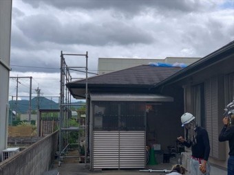 足場の組み立て