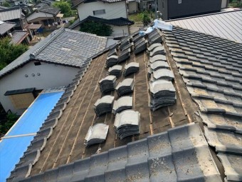 屋根材の撤去