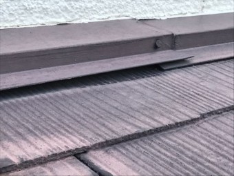 取り合い部分の水切り金具の浮き