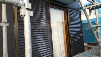雨戸塗装後