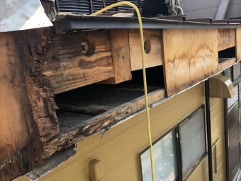 ベランダ下地の腐食