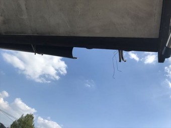 雨樋が外れた部分