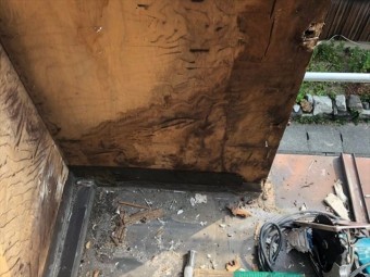 サイディングを剥がしたあと