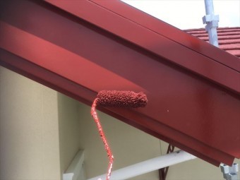 破風板の塗装