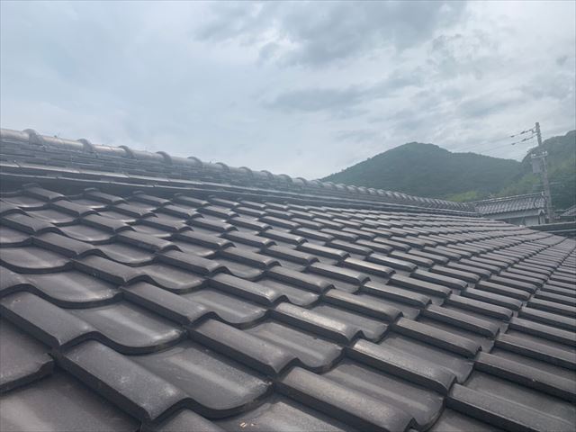下松市で瓦屋根の屋根診断 大雨の日に天井から雨漏りが発生 周南 下松 防府市の屋根リフォーム 雨漏り修理は街の屋根やさん周南店