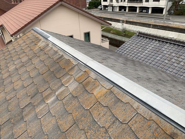 周南市で屋根塗装、縁切りをしないと屋根塗装が原因で雨漏りすることも