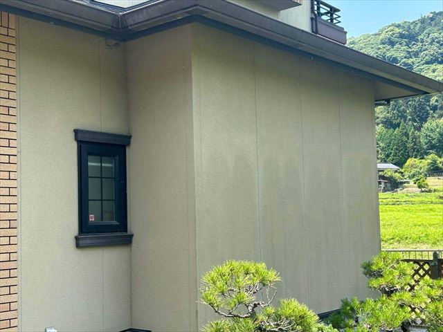 黒く汚れた外壁