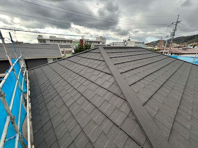 セネターを施工後の屋根