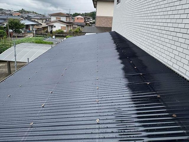 施工後のポリカ波板