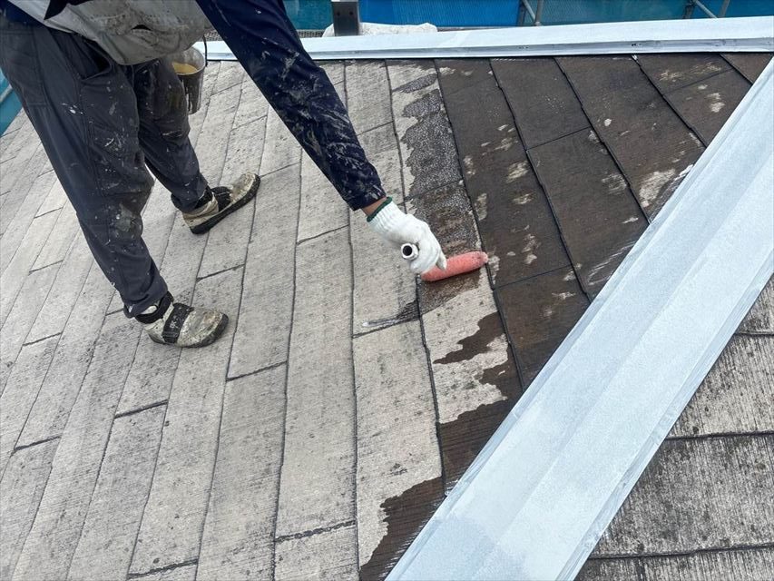 屋根塗装の下塗り