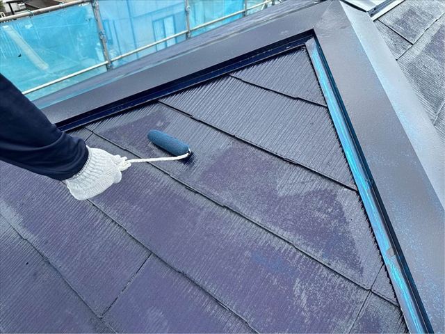 屋根塗装の様子