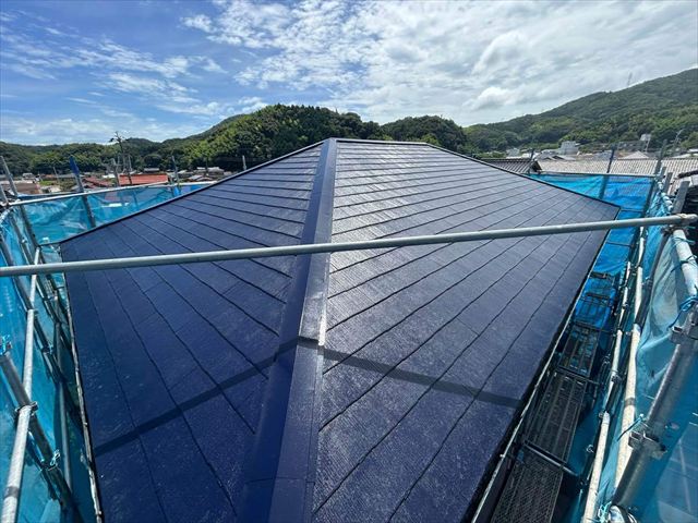 屋根塗装の施工後