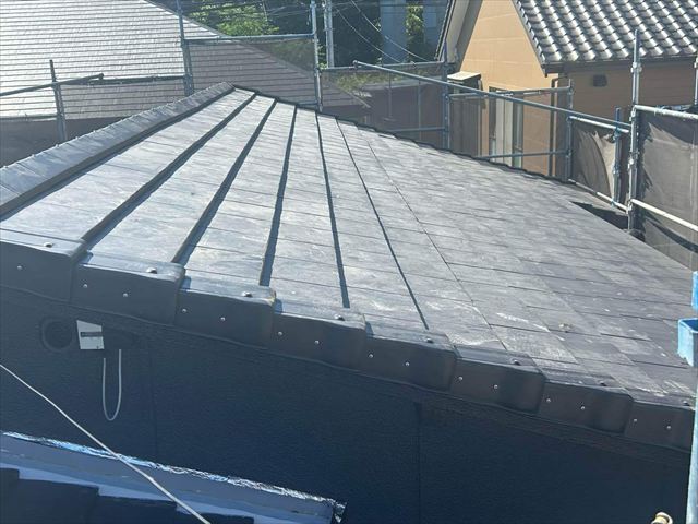 袖瓦（ケラバ瓦）の施工