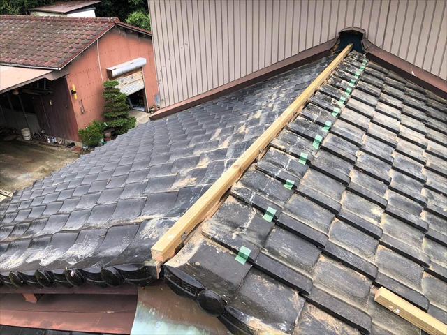 芯木の取り付け