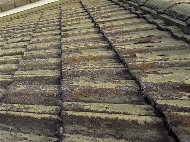 乾式洋瓦（乾式コンクリート瓦、スカンジア瓦）の塗膜の剥がれ