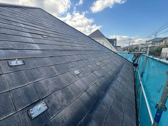 太陽光パネルを撤去した屋根