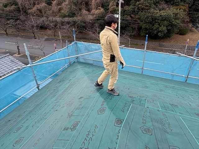 ルーフィング敷設