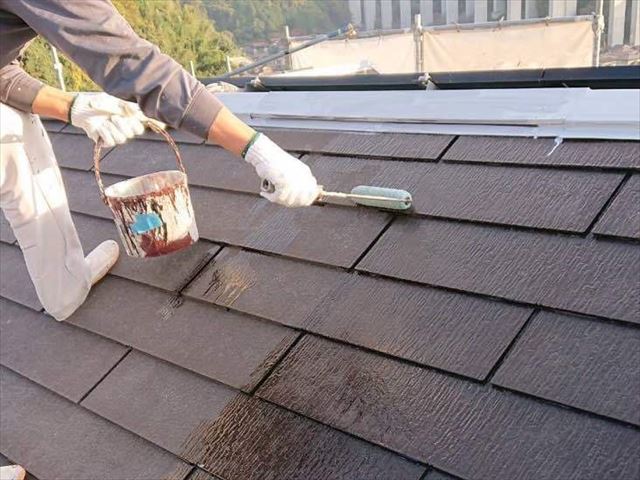 下松市にて屋根の塗装によるメンテナンスでスレート屋根を長持ちさせる