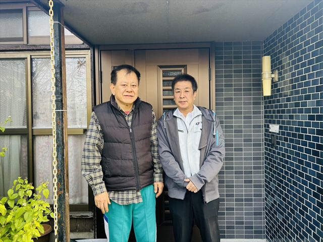 周南市で屋根修理をさせていただいたお客様